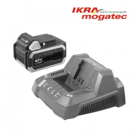 A charger for a 40 V "Ikra" battery, fast