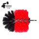 Premium Drill Brush For Professional Cleaning - Stiff, Red, Original