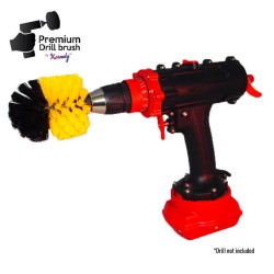 Premium Drill Brush For Professional Cleaning - Medium Soft, Yellow, Original