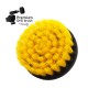 Premium Drill Brush For Professional Cleaning - Medium Soft, Yellow, 10 cm