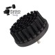 Premium Drill Brush For Professional Cleaning - Ultra Stiff, Black, 10 cm