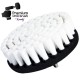 Premium Drill Brush For Professional Cleaning - Extra Soft, White, 13 cm