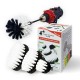 Premium Drill Brush For Professional Cleaning - Extra Soft, White, 13 cm