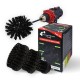 Premium Drill Brush For Professional Cleaning - Ultra Stiff, Black, 13 cm