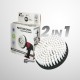 Premium Drill Brush For Professional Cleaning - Extra Soft, White, 15 cm