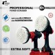 Premium Drill Brush For Professional Cleaning - Extra Soft, White, 15 cm