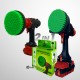 Premium Drill Brush For Professional Cleaning 2 in 1 - Medium, Green, 15 cm